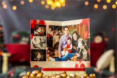 Family christmas cards with photo
